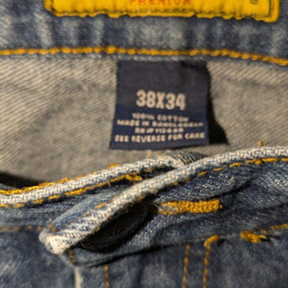 Men's Real Ranch Premium Jeans - Lower Rise - Relaxed Fit - Size 38x34 - Picture 4 of 5